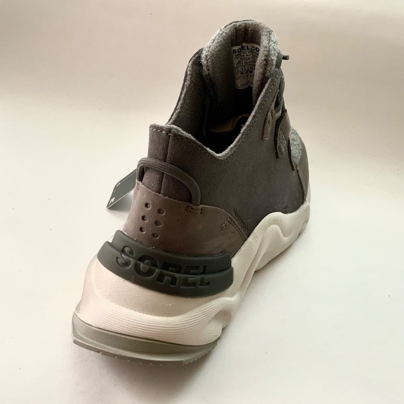 Sorel Kinetic Caribou Grey Suede Boot Sneaker Waterproof Leather Winter Boot 7.5 - Picture 11 of 14